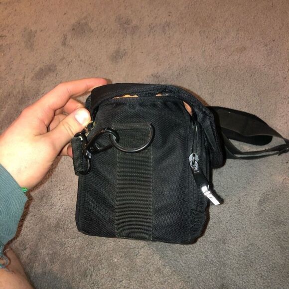 Delsey ODC 33 Medium Camera Shoulder Bag Black Orange - Picture 8 of 9